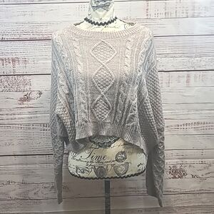 Polly cropped waist long sleeve knit